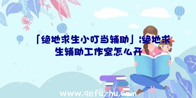 「绝地求生小叮当辅助」|绝地求生辅助工作室怎么开